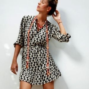 ZARA PRINTED SHORT DRESS